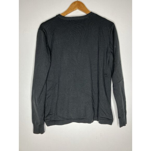 McDonald’s Timeless Elements Black Zip Up Cardigan Women's Size Large READ - Picture 6 of 10